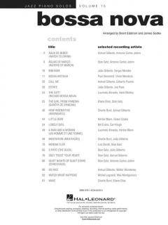 Jazz Piano Solos Series Vol. 15: Bossa Nova 