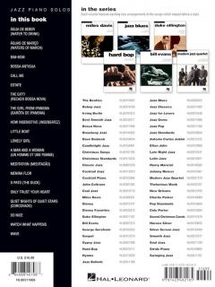 Jazz Piano Solos Series Vol. 15: Bossa Nova 