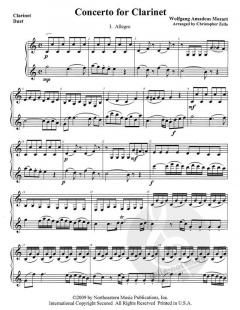 Concerto For Clarinet von Wolfgang Amadeus Mozart 
