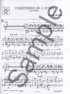 Territoires De L'Oubli von Tristan Murail 