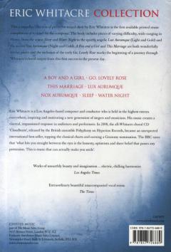 Eric Whitacre Collection For SATB Chorus Unaccompanied (Eric Whitacre) 