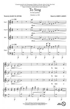 To Sing von Libby Larsen 