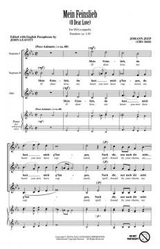 Mein Feinslieb (O Dear Love) (Johann Jeep) 