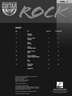Guitar Play-Along Vol. 1: Rock 