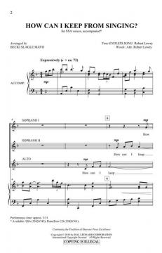 How Can I Keep From Singing? 