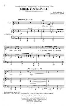 Shine Your Light! von Greg Gilpin (Download) 