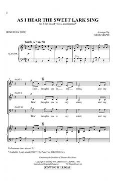 As I Hear The Sweet Lark Sing 