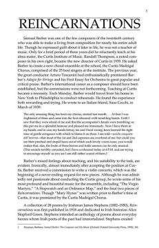 Reincarnations (Samuel Barber) 