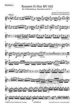 Konzert G-Dur RV 532 für 2 Mandolinen, Streicher und B.C. (Antonio Vivaldi) 