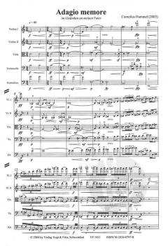 Adagio memore von Cornelius Hummel 