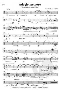 Adagio memore von Cornelius Hummel 