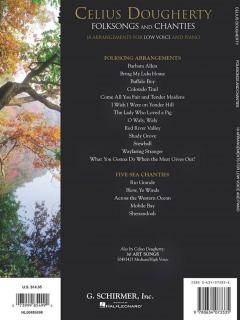 Folksongs And Chanties Low Voice & Piano von Celius Dougherty 