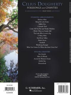 Folksongs And Chanties High Voice & Piano von Celius Dougherty 