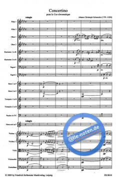 Concertino pour le Cor chromatique von Johann Christoph Schuncke 