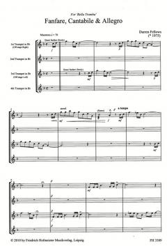 Fanfare, Cantabile & Allegro von Darren Fellows 