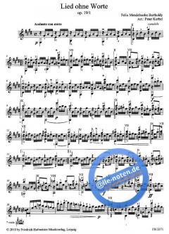 Lieder ohne Worte von Felix Mendelssohn Bartholdy 