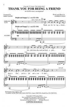 Thank You For Being A Friend (Andrew Gold) 