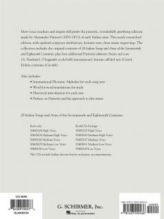 28 Italian Songs & Arias Of The 17th & 18th Centuries 