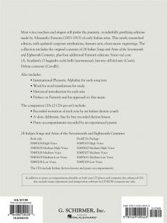 28 Italian Songs & Arias Of The 17th & 18th Centuries 