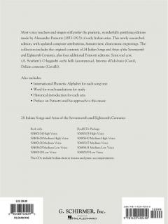 28 Italian Songs & Arias Of The 17th & 18th Centuries 