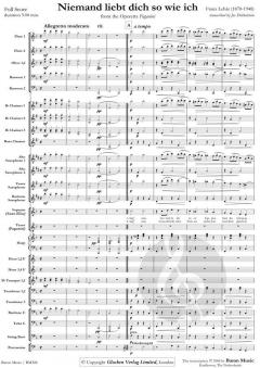 Niemand liebt dich so wie ich From The Operetta Paganini (Franz Lehár) 