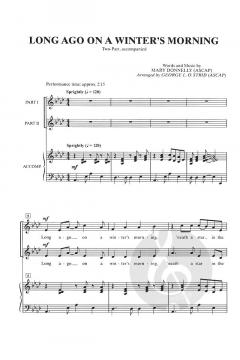 Long Ago On A Winter`s Morning (Mary Donnelly) 