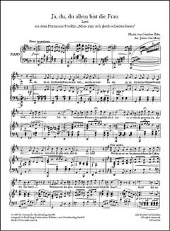 Ja, du, du allein bist die Frau von Janos von Mory 