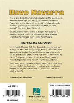 Instructional DVD For Guitar von Dave Navarro 