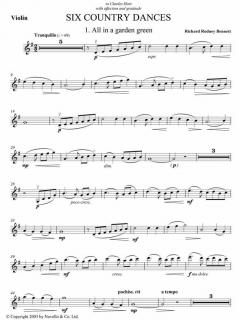 6 Country Dances von Richard Rodney Bennett 