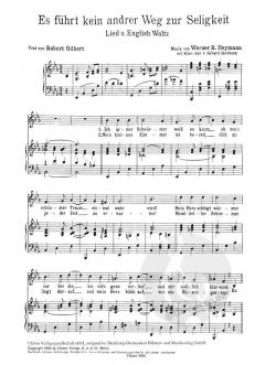 Es führt kein anderer Weg zur Seligkeit von Werner Richard Heymann 