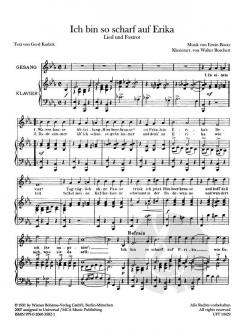 Ich bin so scharf auf Erika von Erwin Bootz 