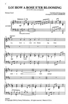 Lo, How A Rose E'er Blooming 
