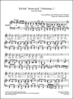 Ich hab' heute grad' Geburtstag von F. Rotter 