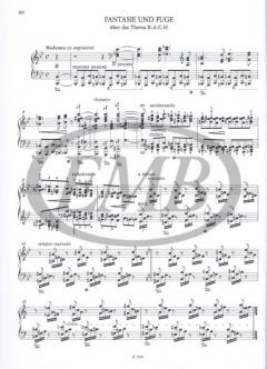 Grosses Konzertsolo, Sonate, B-A-C-H (I/5) (Neue Liszt-Ausgabe I B) 