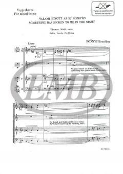 Something Has Spoken To Me In The Night 