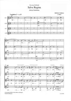 Salve Regina für gleiche Stimmen a cappella (Miklós Mohay) 