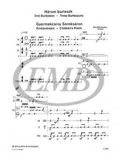 Drei Burlesken von Oszkar Balazs 