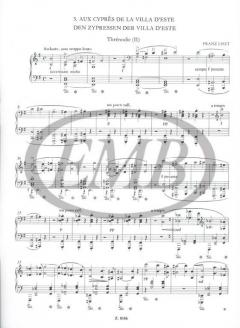 Aux Cypres de la Villa d'Este No. 2 von Franz Liszt 