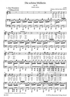 Die schöne Müllerin op. 25 von Franz Schubert 