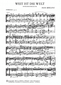 Weit ist die Welt (Hans Mielenz) 