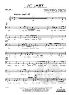 At Last von Harry Warren 