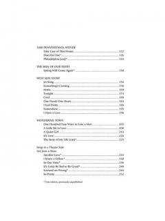 Bernstein Theatre Songs von Leonard Bernstein 