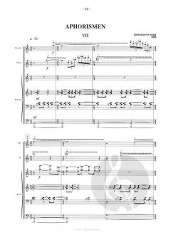7 Aphorismen von Christian Kram für 2 Flöten und Klavier (3 Einzelblatt-Spielpart./Stimme) im Alle Noten Shop kaufen