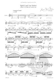 Spiel I auf vier Saiten für Violine solo von Xaver Paul Thoma im Alle Noten Shop kaufen