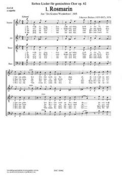 Rosmarin (Johannes Brahms) 