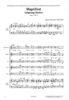 Magnificat. Lobgesang Mariens (Herbert Paulmichl) 