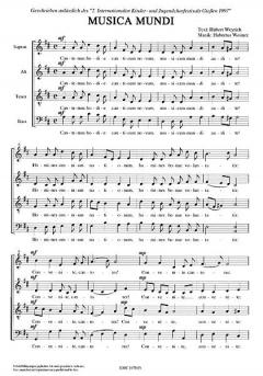 Musica Mundi Hymne (Hubertus Weimer) 