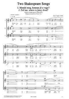 Two Shakespeare Songs (Janos Vajda) 