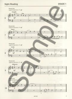 Organ Specimen Sight-Reading Tests, Grades 1-8 from 2011 