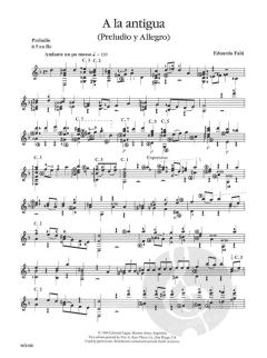 Music For The Guitar von Eduardo Falu 